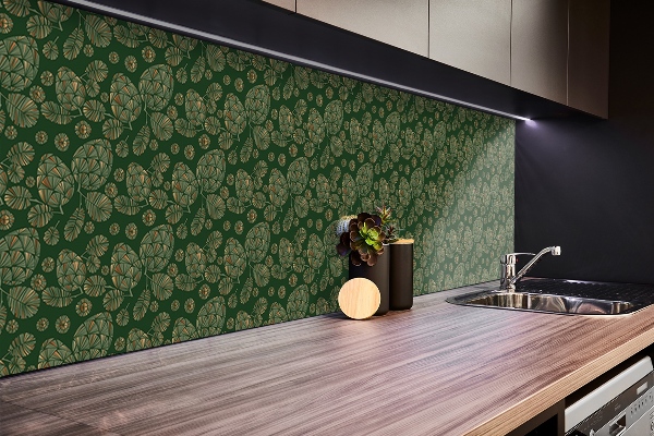 Revestimento parede cozinha moderna Folhas abstratas