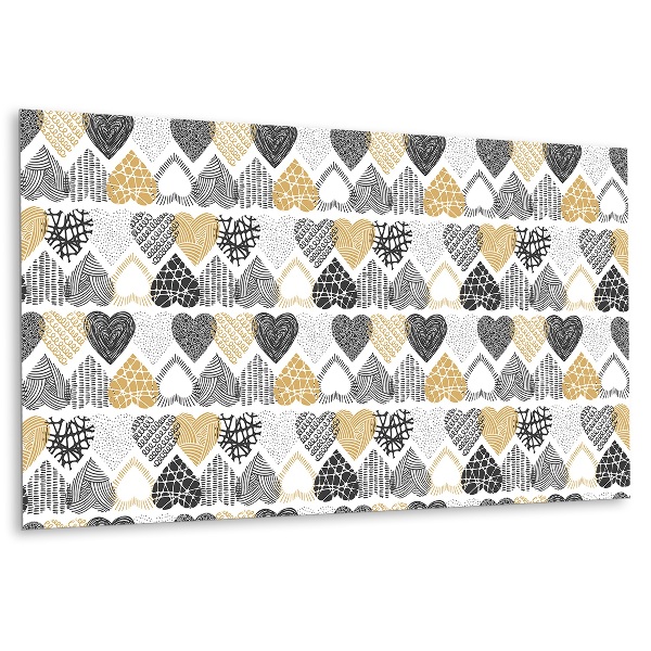 Revestimento de parede em pvc Corações Decorativos