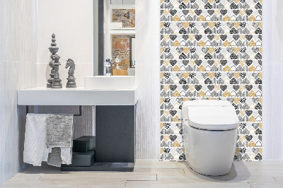 Revestimento de parede em pvc Corações Decorativos