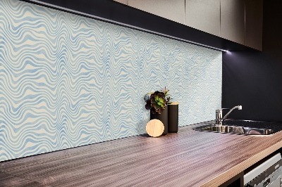 Revestimento parede cozinha moderna Ondas abstratas