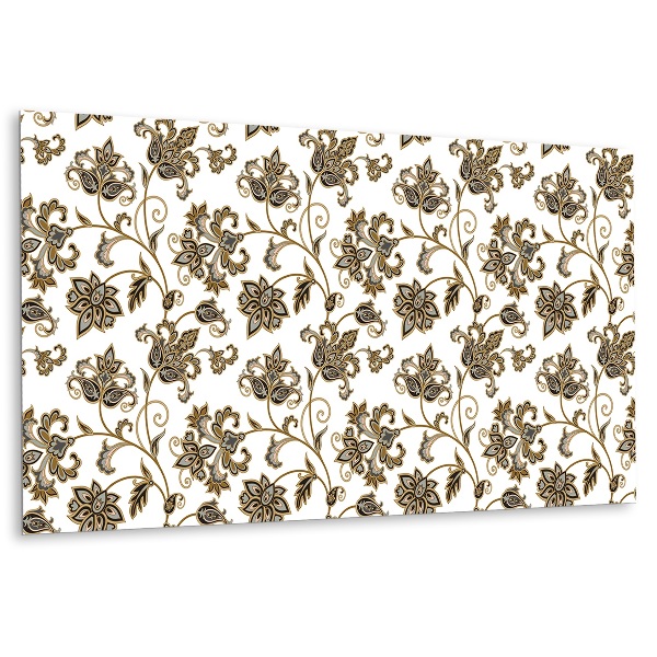 Revestimento de parede ornamento floral