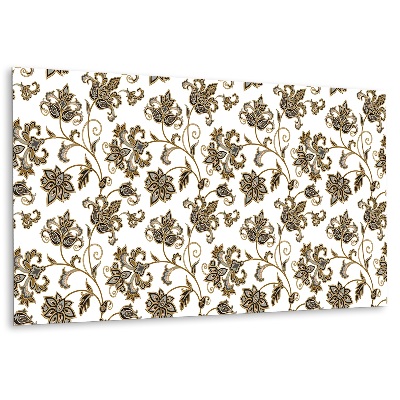 Revestimento de parede ornamento floral