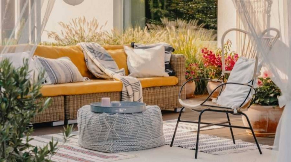 como organizar um terraço na frente da casa