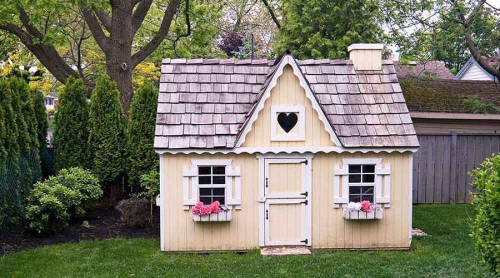 interiores de casas de jardim para crianças